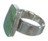 Southwestern Jewelry Sterling Silver And Turquoise Inlay Ring Size 6-3/4 WX63264
